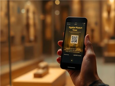 Ägyptische Kairo Museum QR online Eintrittskarten