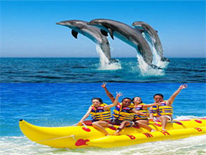 Delfin House und Bananenbootsfahrt von Hurghada